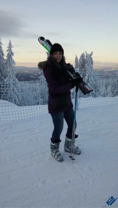 Hábitos saudáveis, esquiar na neve