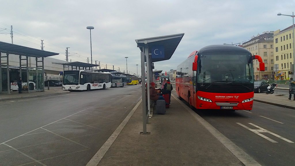 viagem de ônibus, como ir de Viena à Bratislava