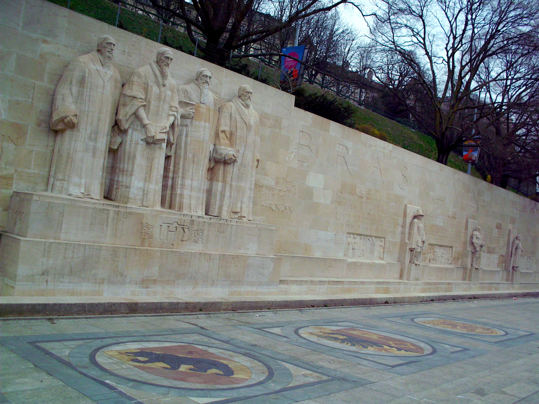 O Muro da Reforma Protestante, Parc des Bastions, Genebra