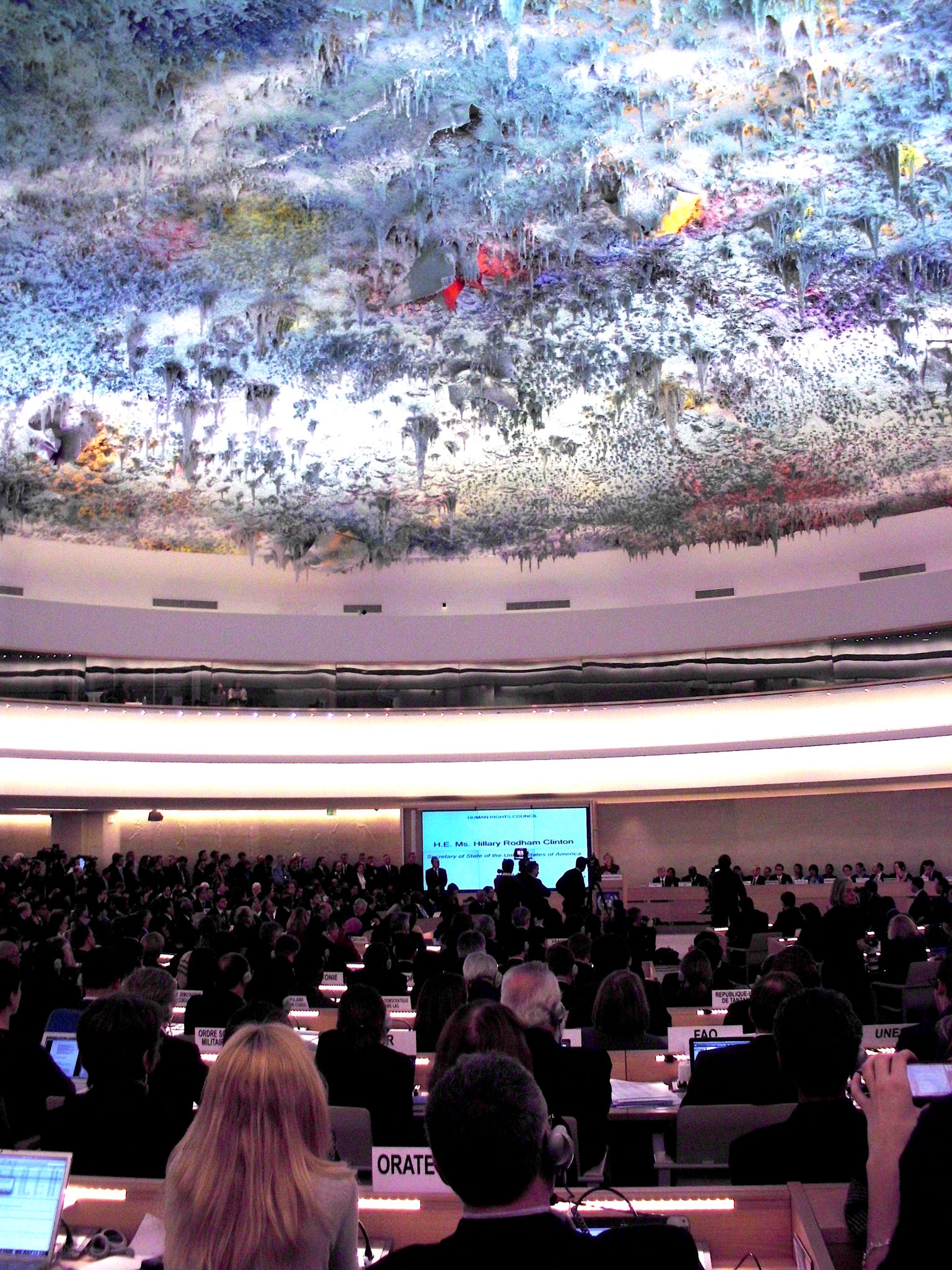 Sala principal do Conselho de Direitos Humanos da ONU