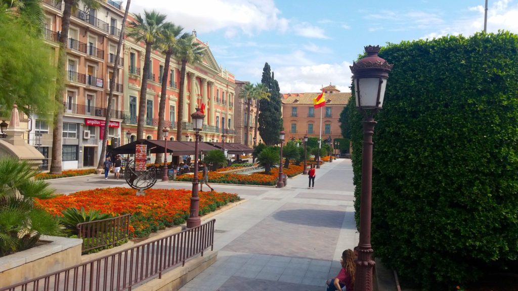 Glorieta de Espanha, um belo retrato de Murcia