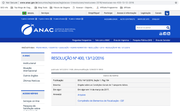 Resolução da ANAC