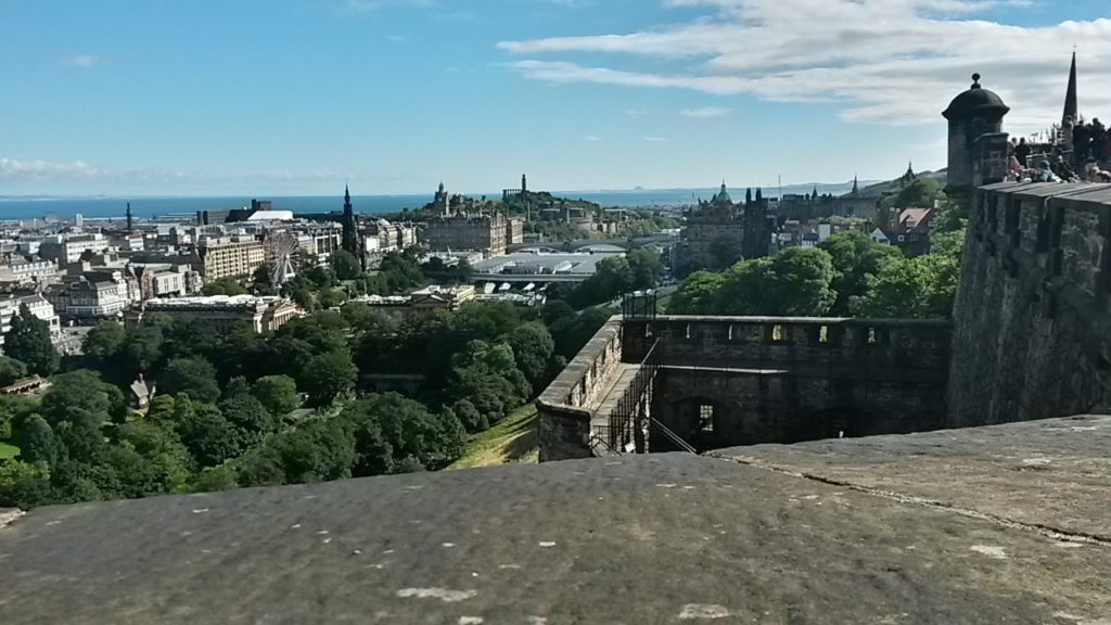 Vista do Castelo de Edimburgo